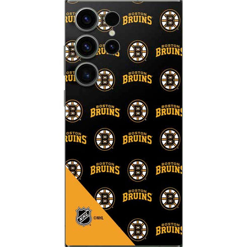 NHL Boston Bruins Pattern Galaxy S25 Ultra Skin